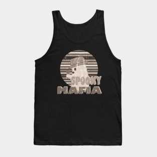 halloween spooky mafia ghost Tank Top